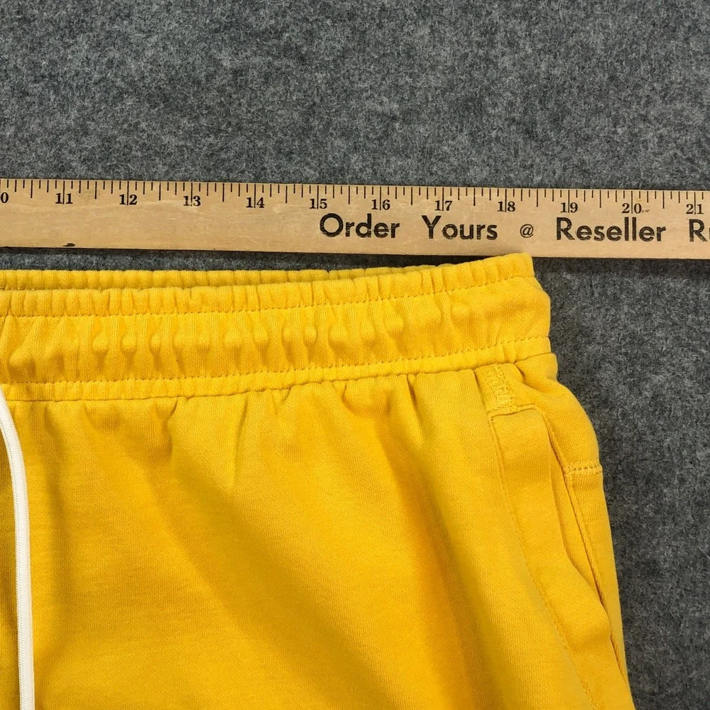 Nike Mens Jogger Sweatpants XXL Yellow Drawstring Gym Tapered Cotton Stretch